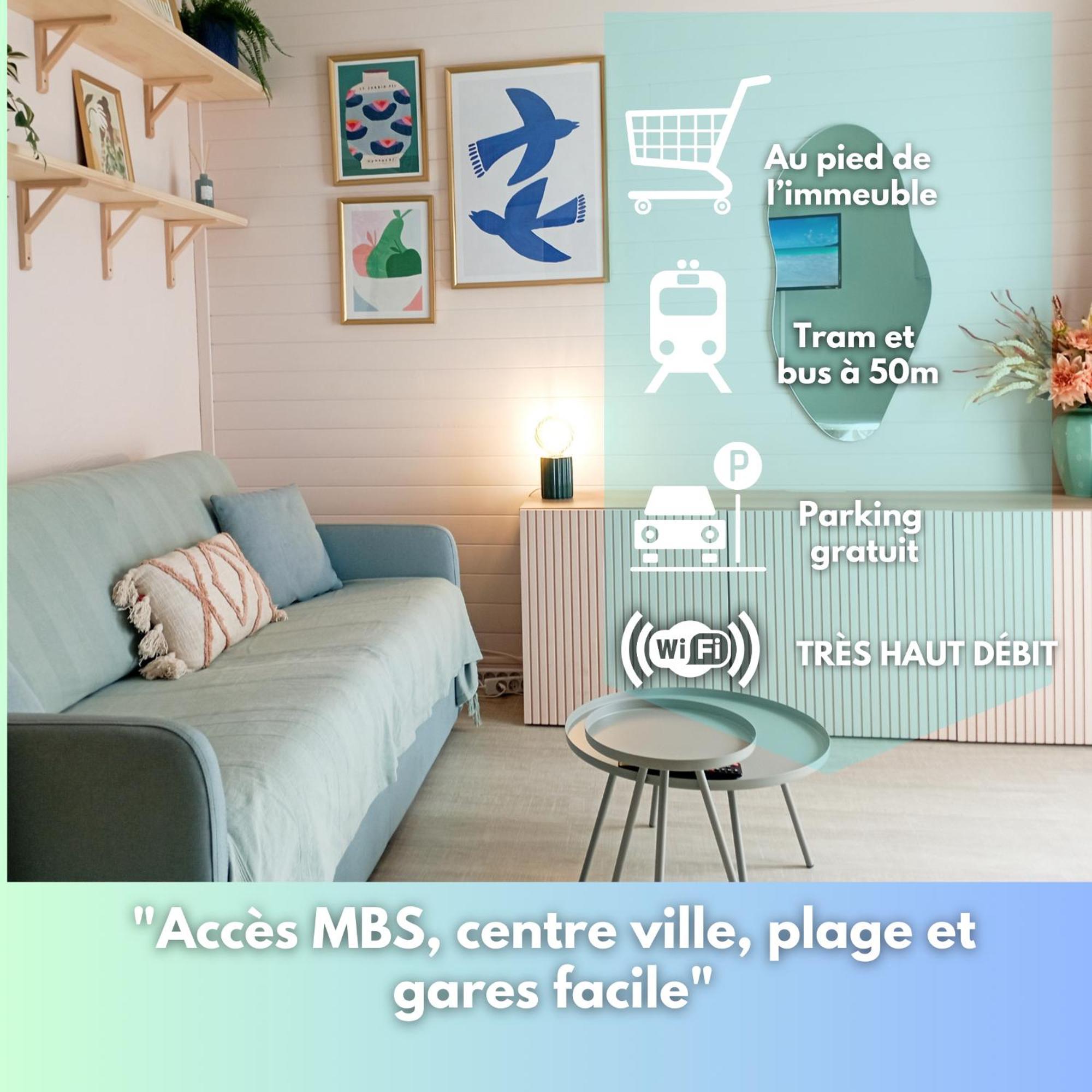 Studio 50M Tram Parking Gratuit 13Min Gare Montpellier Exterior foto